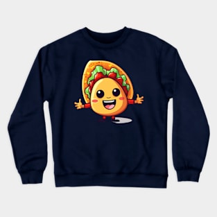 kawaii Taco cehees T-Shirt cute potatofood funny Crewneck Sweatshirt